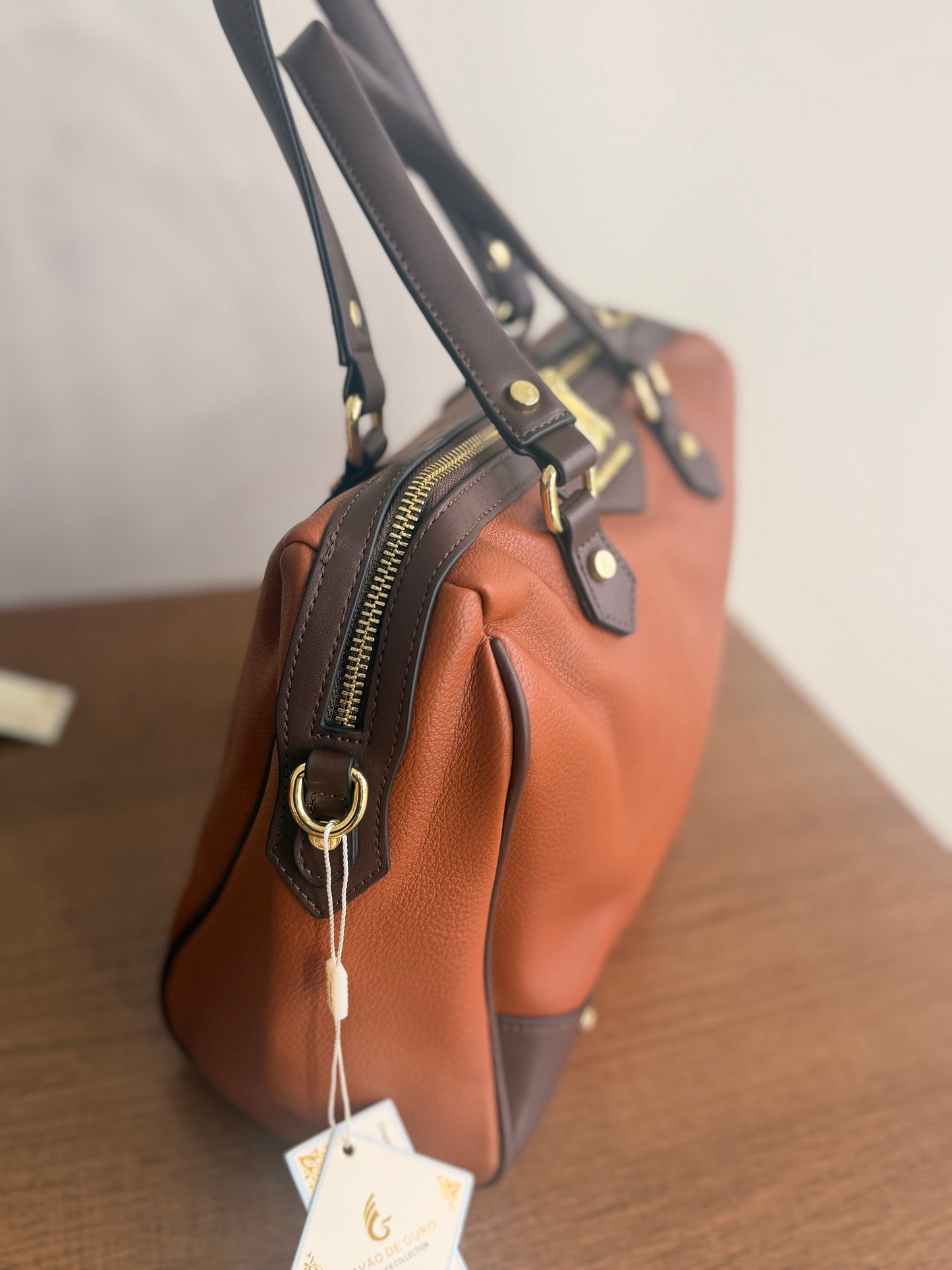 Bolsa Baú Pavão de Ouro