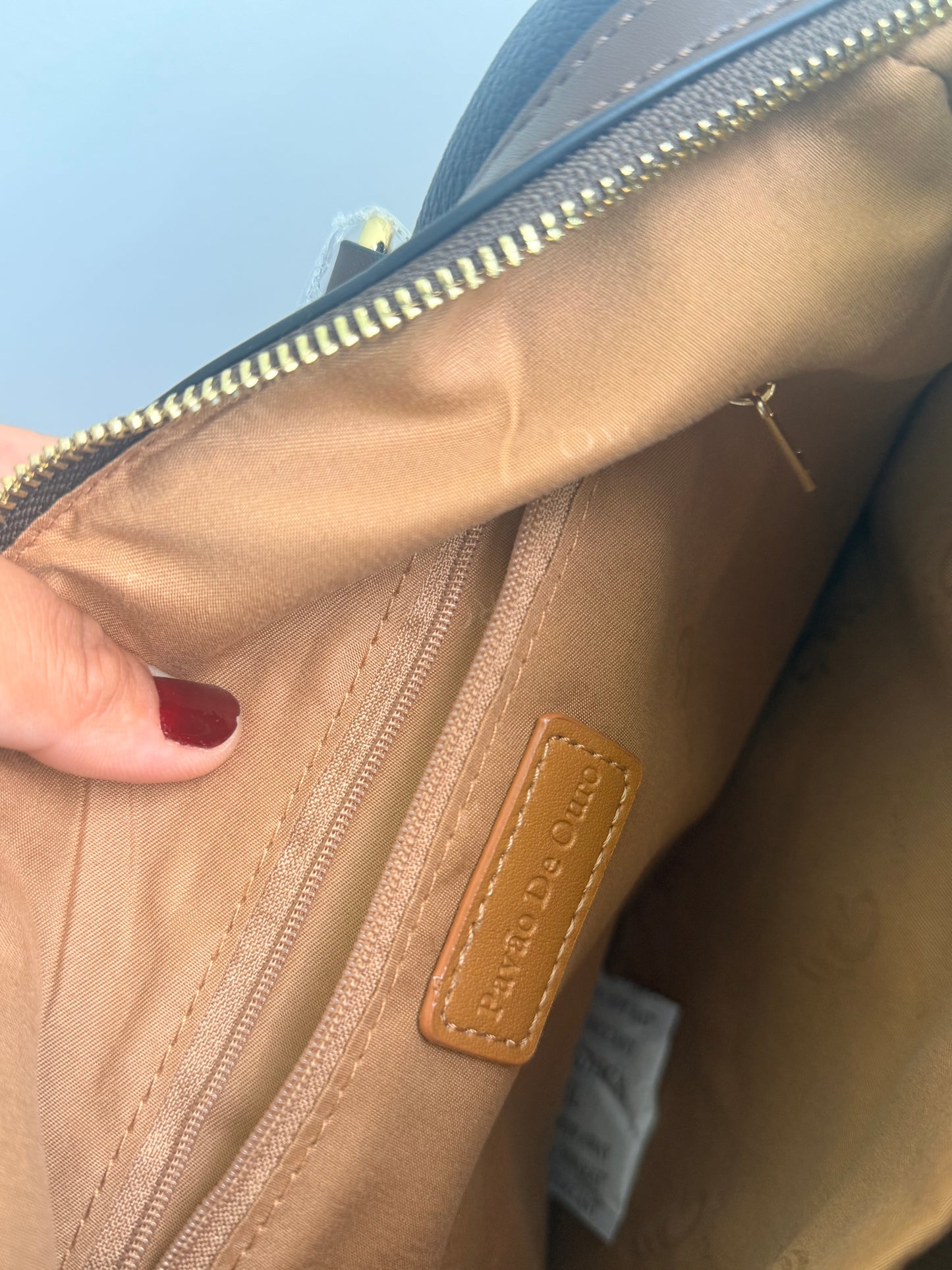 Bolsa Baú Pavão de Ouro