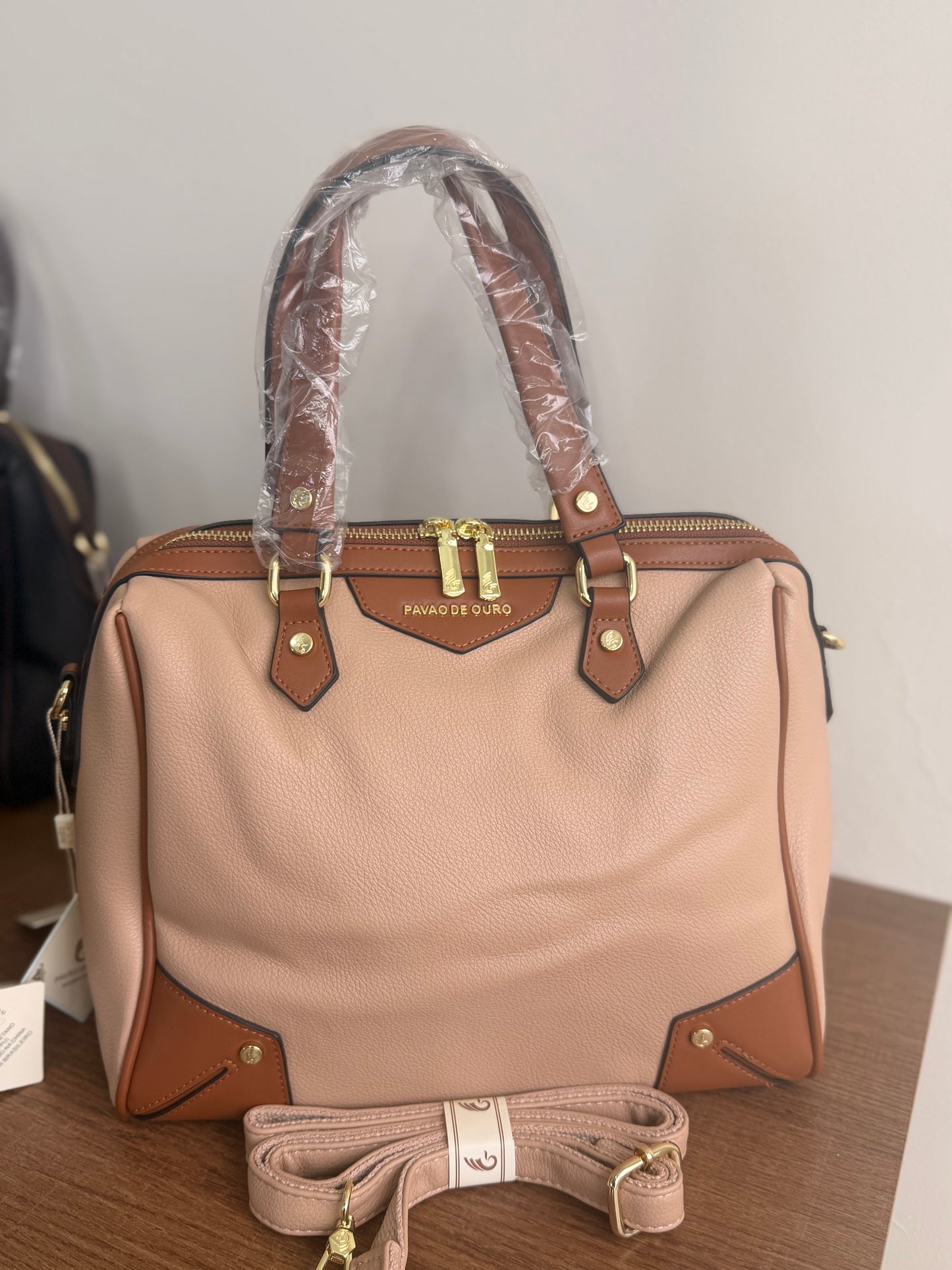 Bolsa Baú Pavão de Ouro