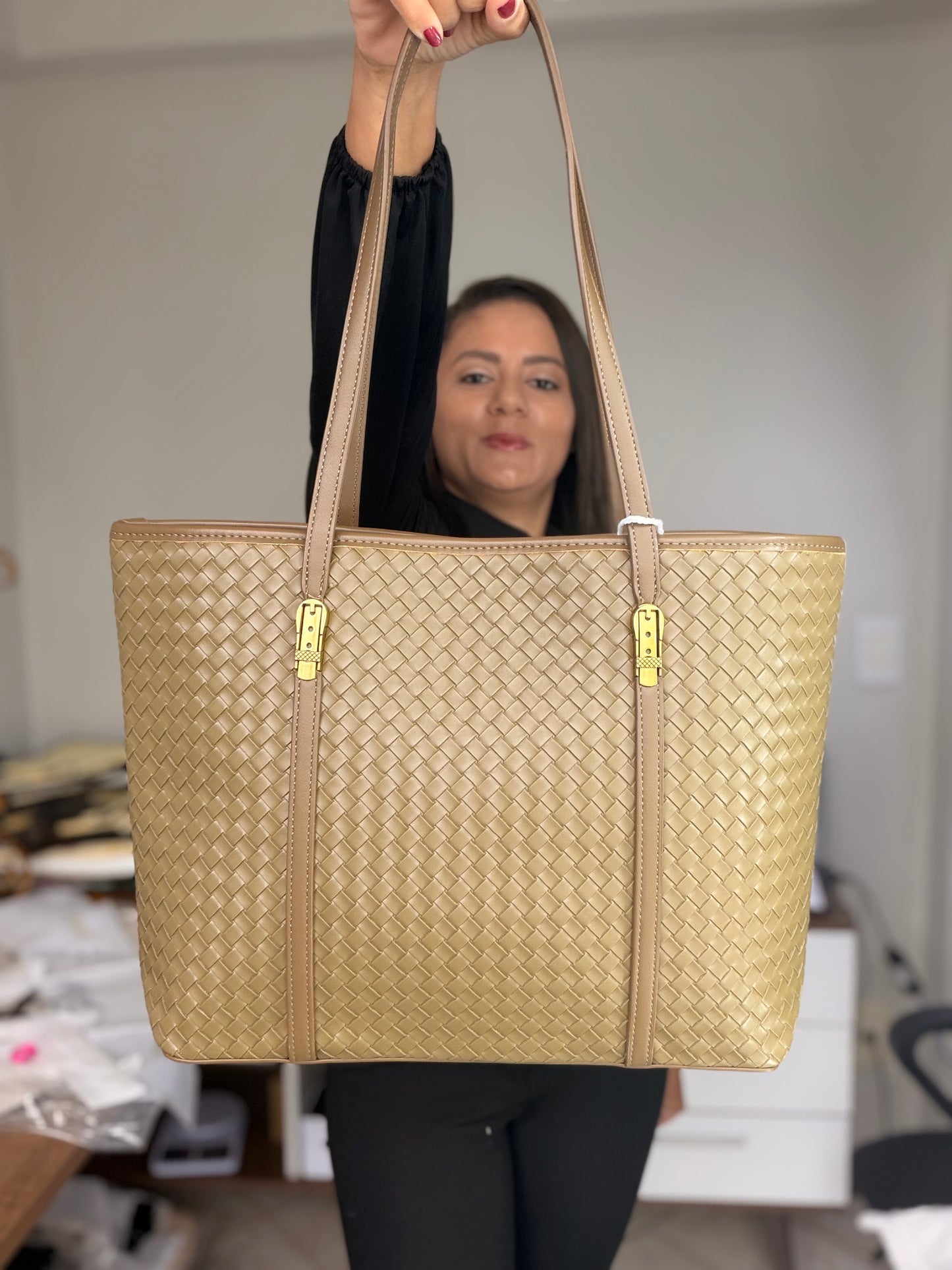 Shopper metalizada