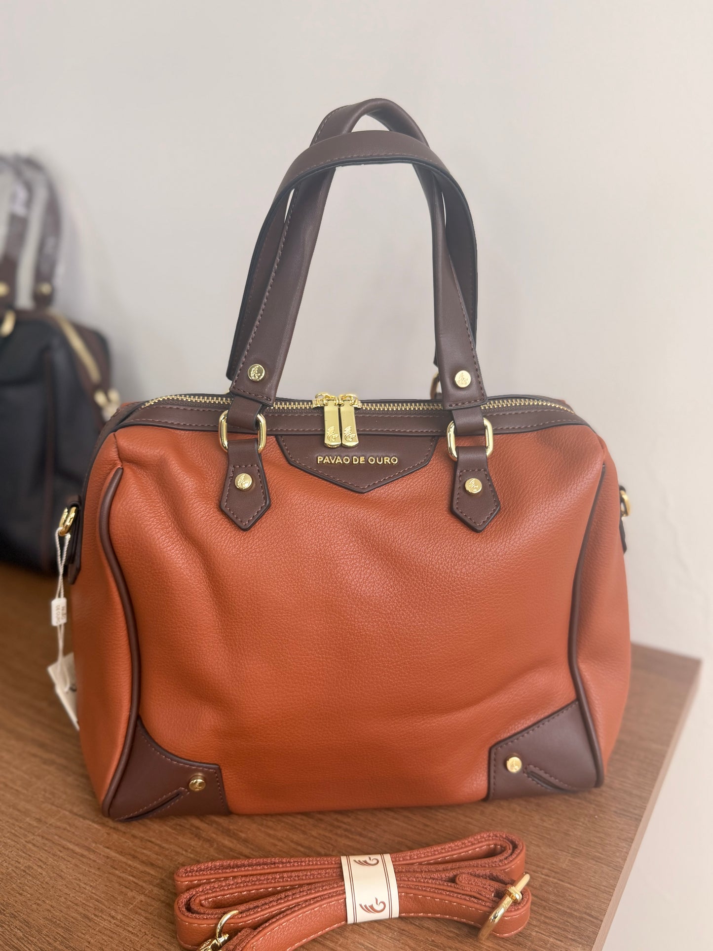 Bolsa Baú Pavão de Ouro