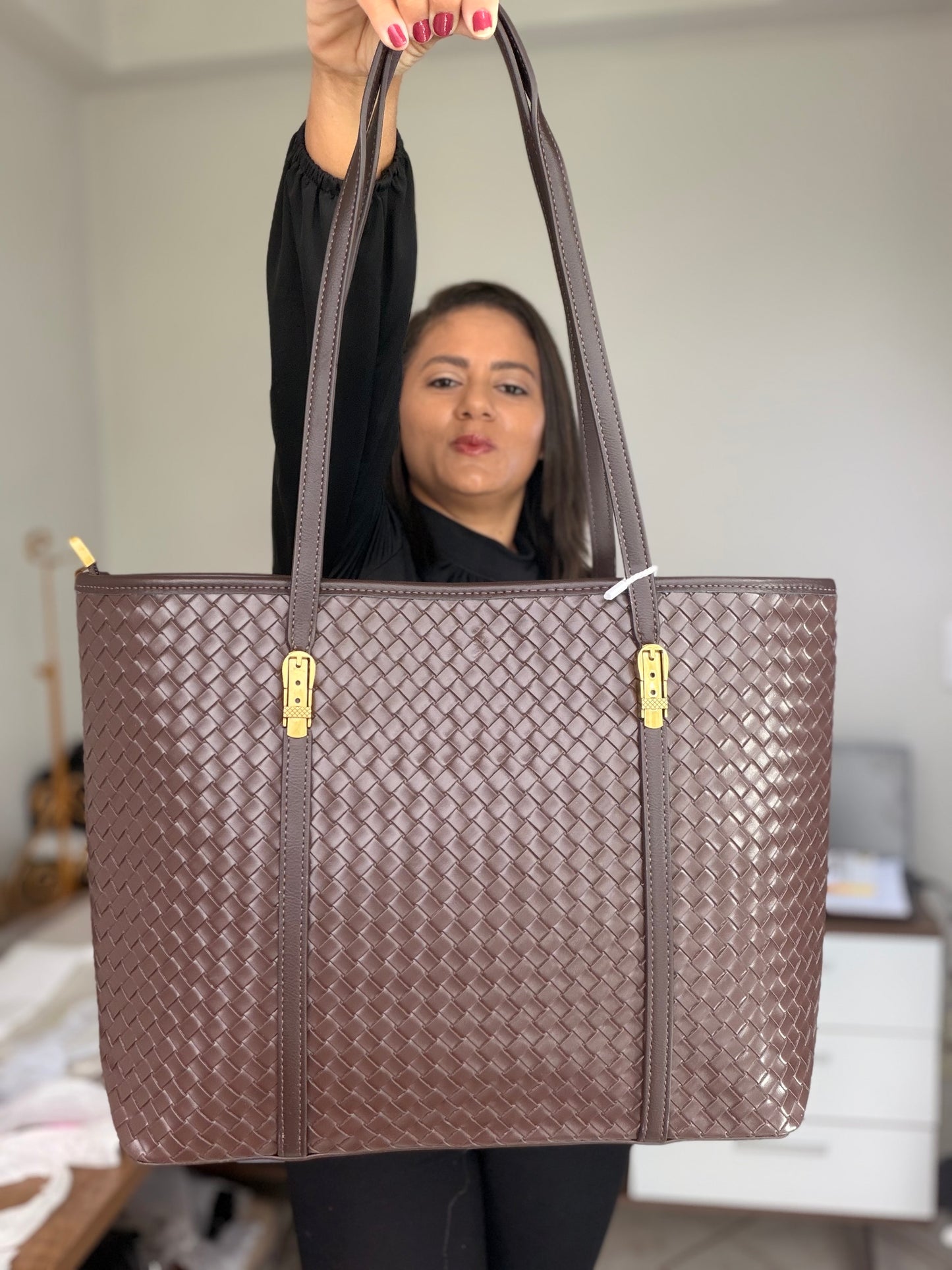 Shopper metalizada