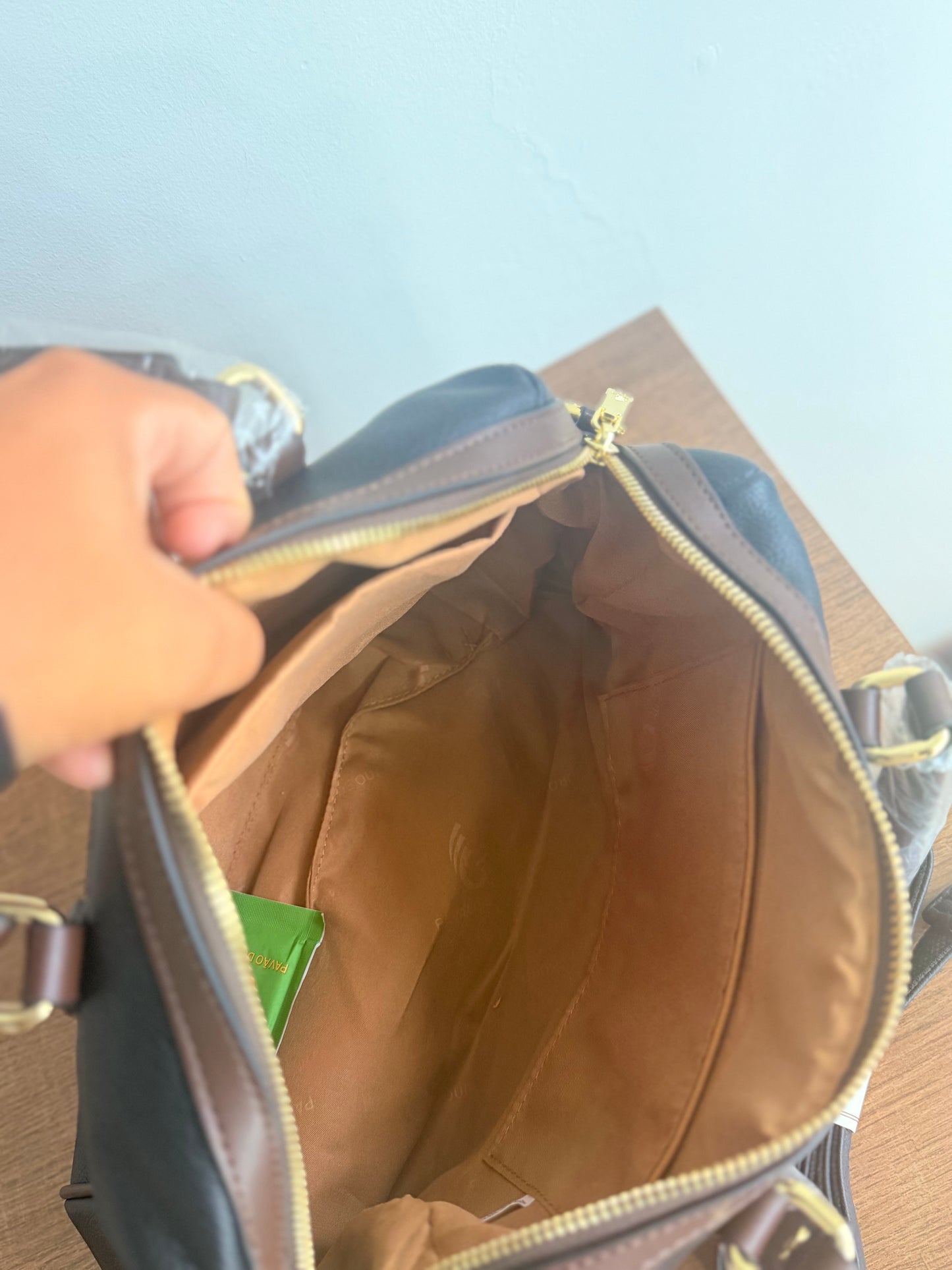 Bolsa Baú Pavão de Ouro